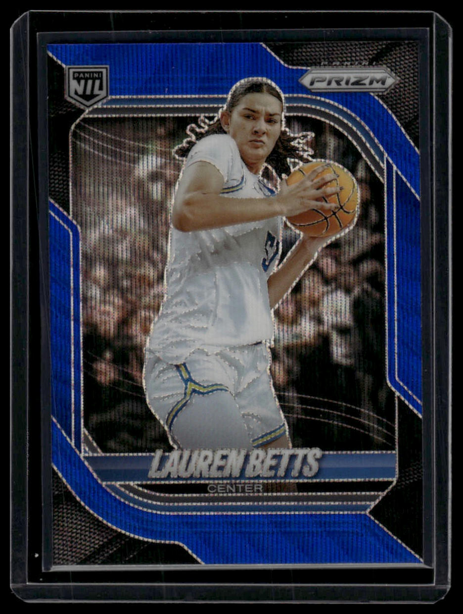 2025-26 Panini Prizm #26 Lauren Betts Blue Wave Prizm #/249