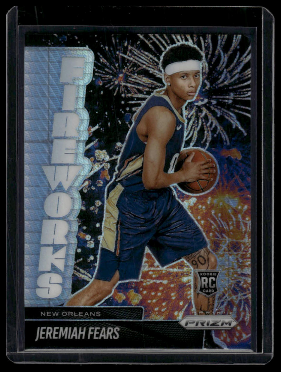 2025-26 Panini Prizm #7 Jeremiah Fears Fireworks Hyper Rookie
