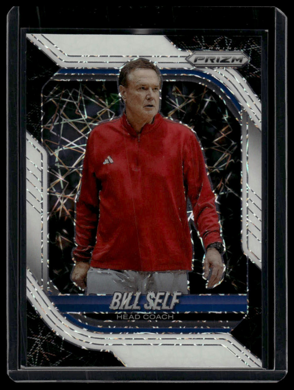2025-26 Panini Prizm #96 Bill Self White Lazer Prizm #/99