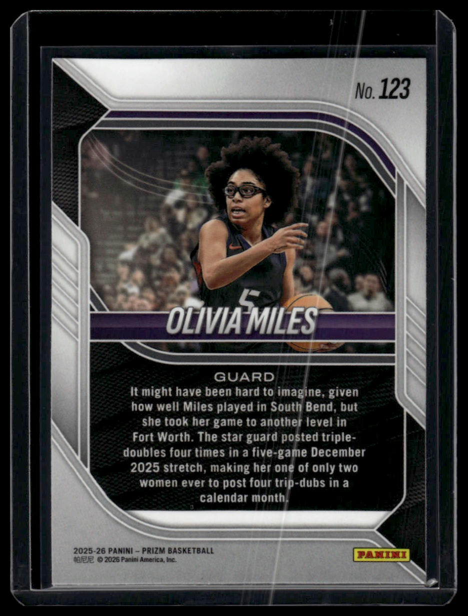 2025-26 Panini Prizm #123 Olivia Miles