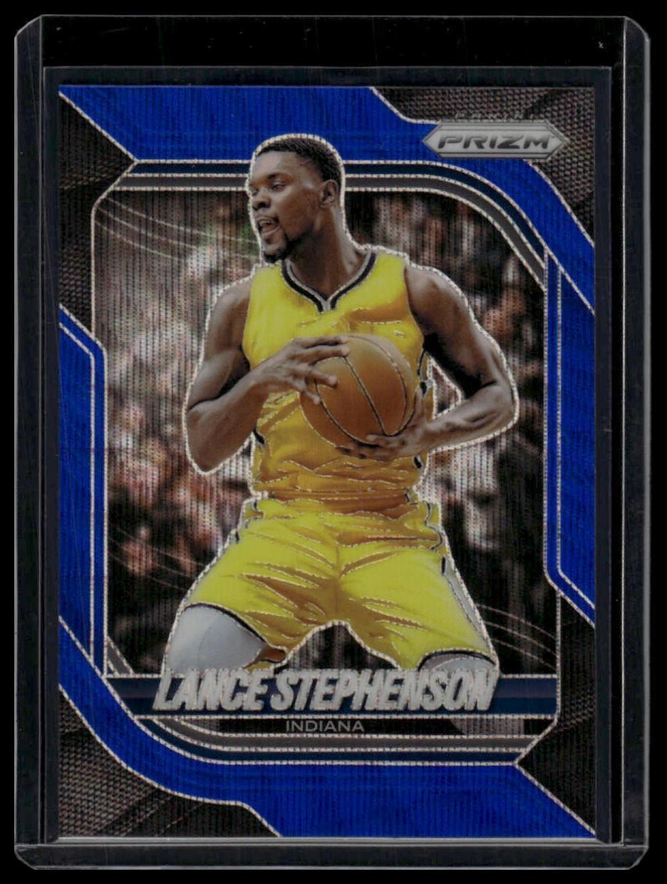 2025-26 Panini Prizm #181 Lance Stephenson Blue Wave Prizm #/249