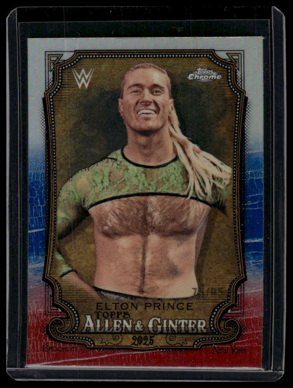 2025 Topps Chrome WWE #AG-ELT Elton Prince Allen & Ginter #/85