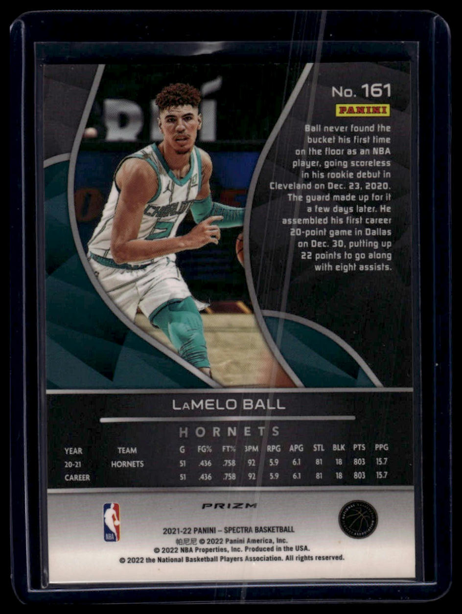 2021-22 Panini Spectra #161 LaMelo Ball Asia Red