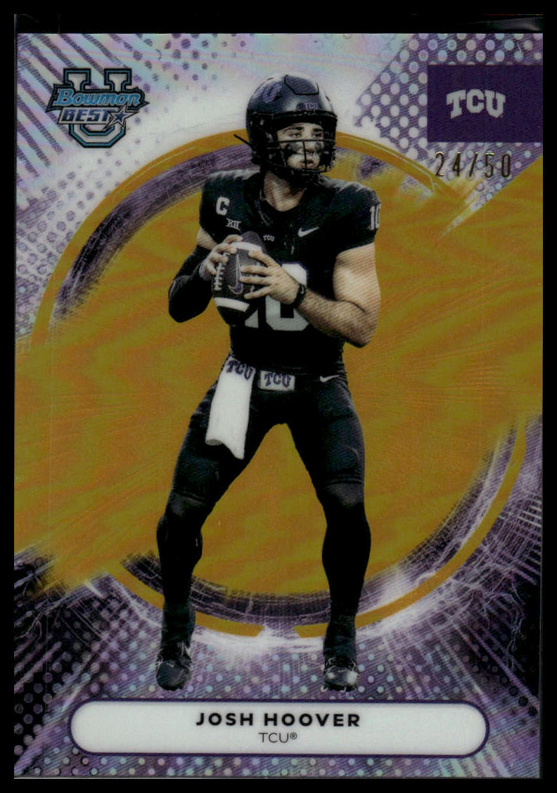 2025 Bowman University Best #53 Josh Hoover Gold #/50