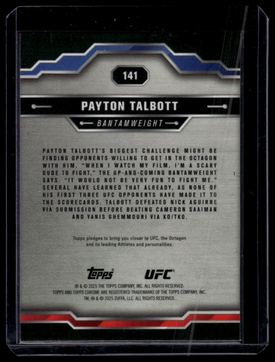 2025 Topps Chrome UFC #141 Payton Talbott Geometric